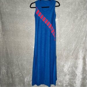 Vintage JCPenney Loungewear Terry Cloth Dress Size Small Blue Beach Coverup